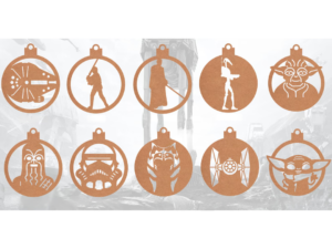 Bola de Natal “Star Wars” Und. 12cm